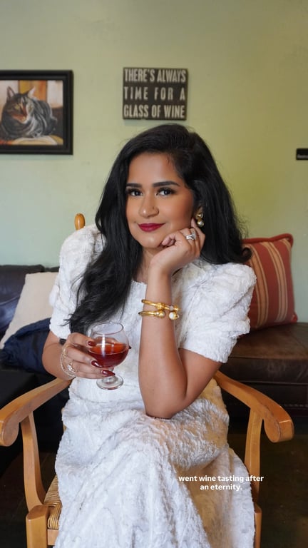 Elegant Wine Tasting Look