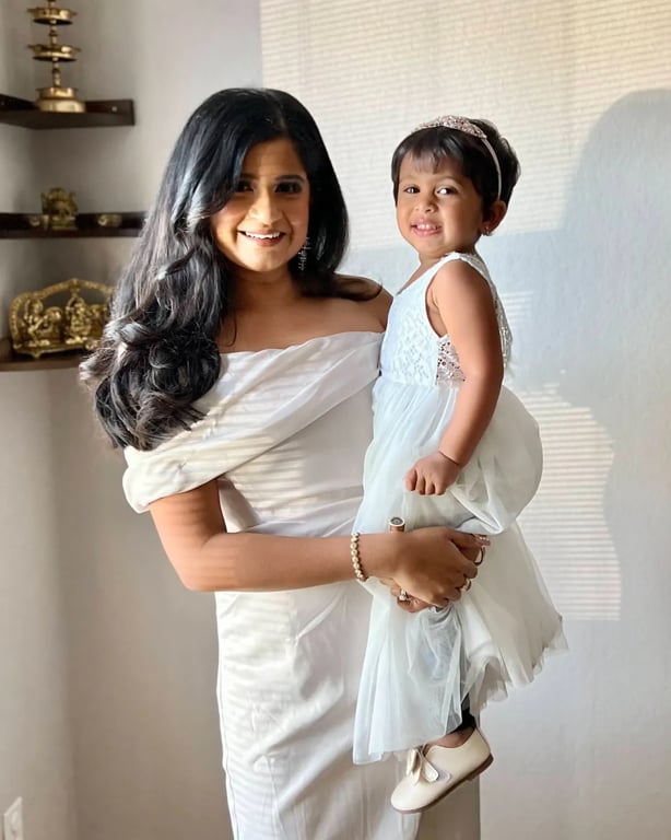 Elegant Mother-Daughter Duo
