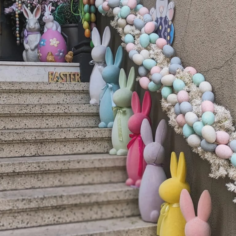 Spring Pastel Easter Display