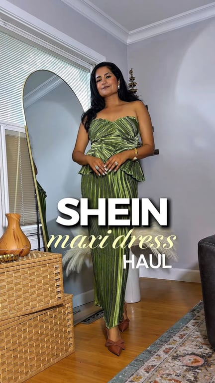 Glamorous Pleated Maxi Dress