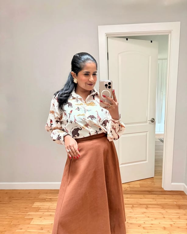 Casual Animal Print Elegance