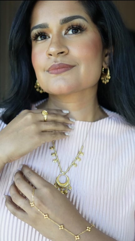 Desi Chic Gold Jewelry Ensemble