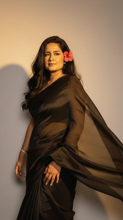 Retro Saree Elegance