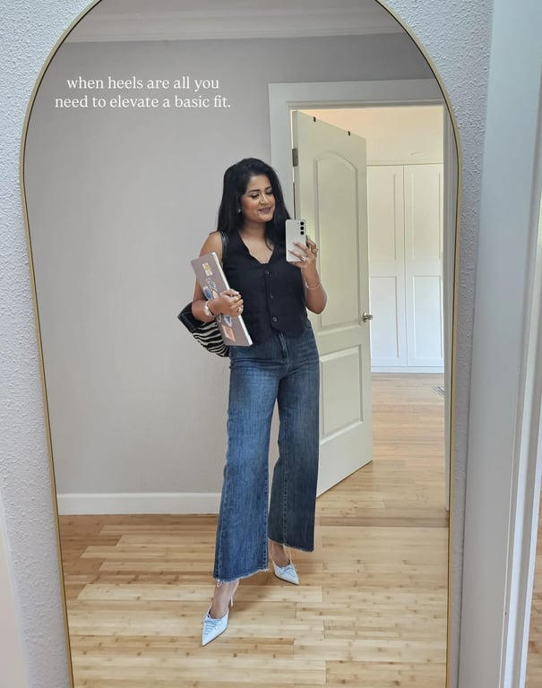 Casual Chic with a Statement Heel