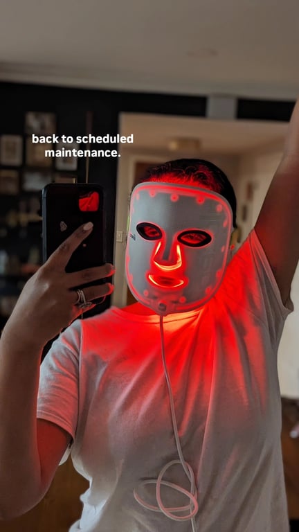 Self-Care Mask Selfie