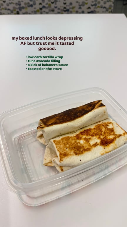 Homemade Lunch Wrap