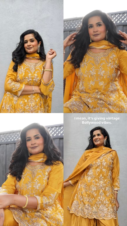 Vintage Bollywood Inspired Ensemble