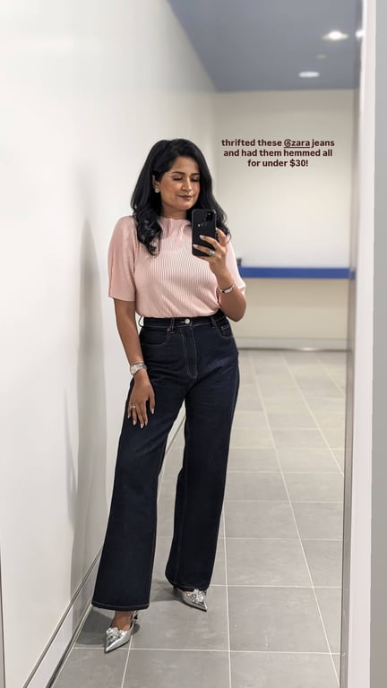 Chic Thrifted Denim