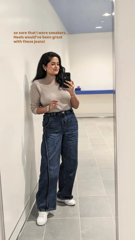 Casual Denim and Knit Outfit