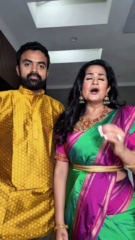 Vibrant Indian Couple