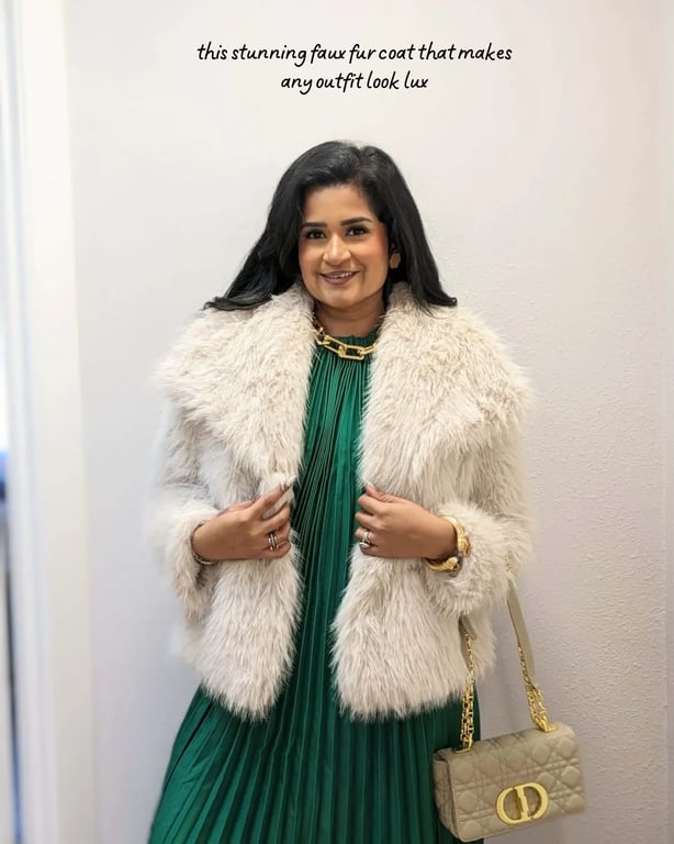 Glamorous Faux Fur Ensemble