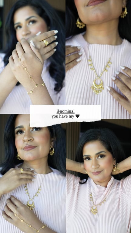 Elegant Gold Jewelry Ensemble