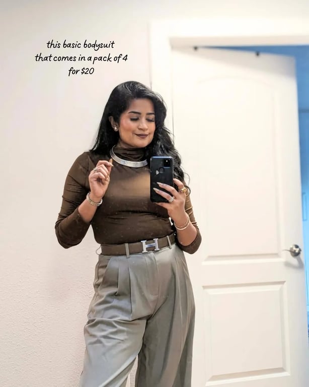 Casual Chic Bodysuit and Trousers